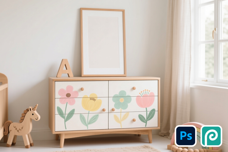 Nursery Wall Art Mockup