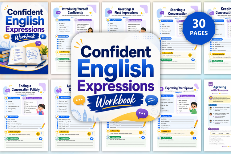 Confident English Expressions Workbook
