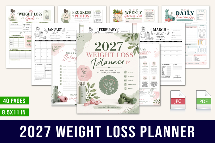 2027 weight loss planner