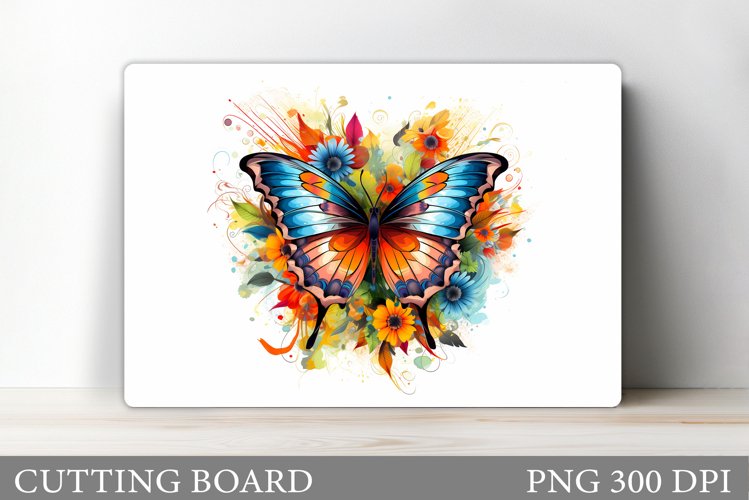 Butterfly Cutting Board. Flower Cutting Board Sublimation