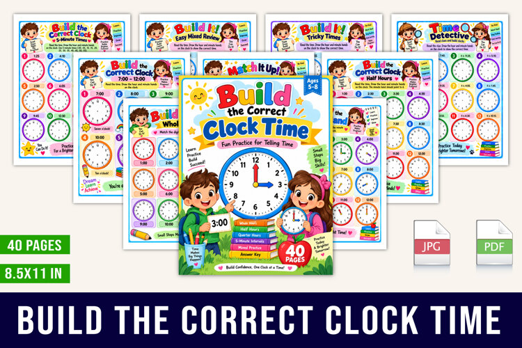 Build the Correct Clock Time Planner example image 1