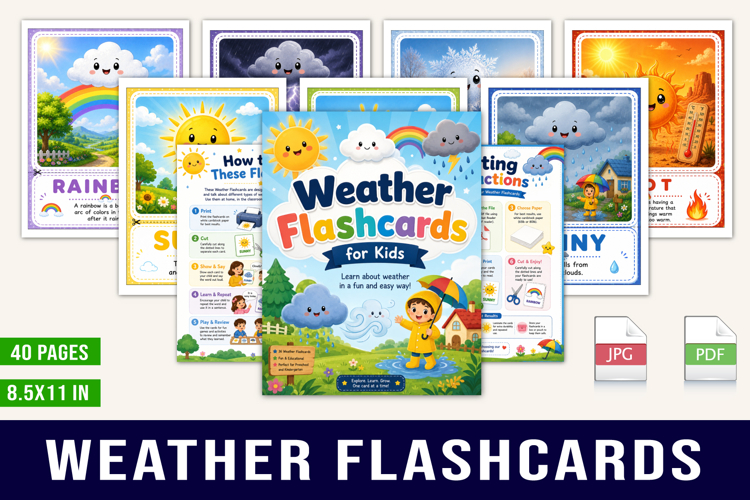 Weather Flashcards example image 1