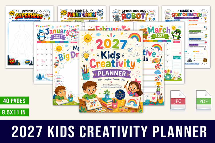 2027 Kids Creativity Planner