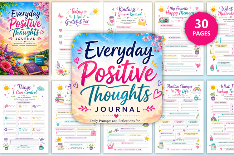 Everyday Positive Thoughts Journal
