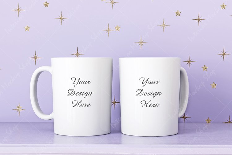 Mug Mockup, Two Mug Mockup, JPG example image 1