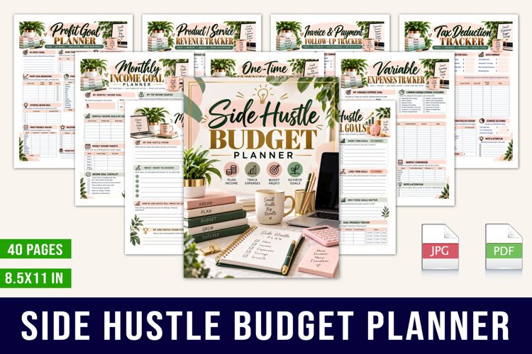 Side Hustle Budget Planner example image 1