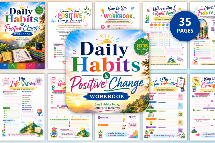 Daily Habits & Positive Change Workbook