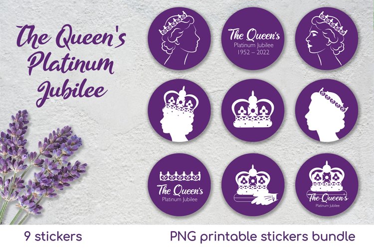 Queens Platinum Royal Jubilee Stickers bundle (1948371)