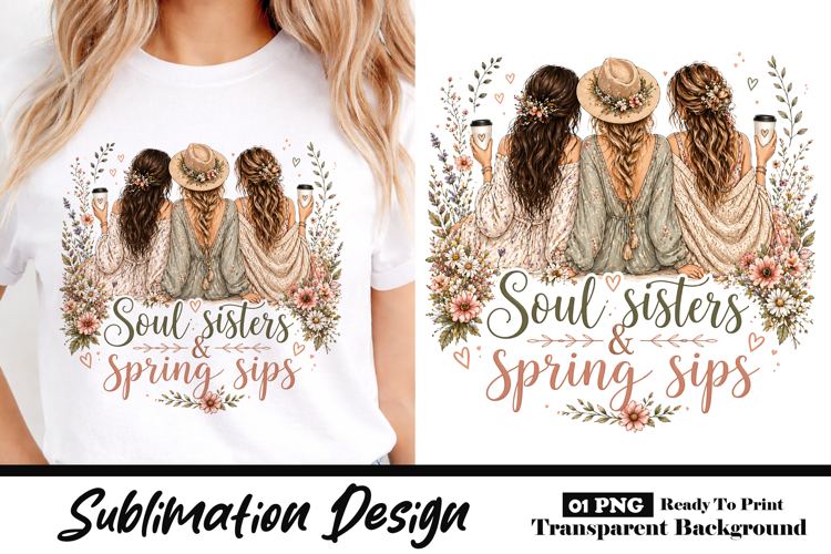 Soul Sisters & Spring Sips Floral Friendship Design