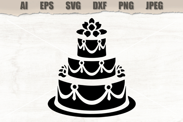 Stencil Wedding Cake