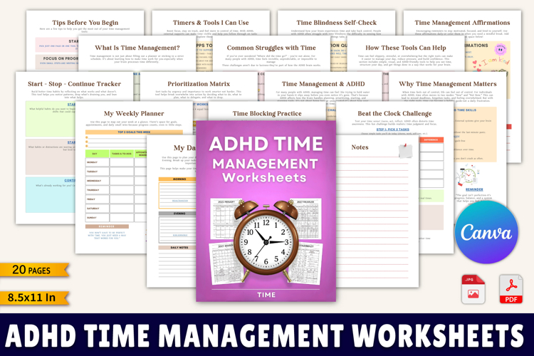 ADHD Time Management Worksheets
