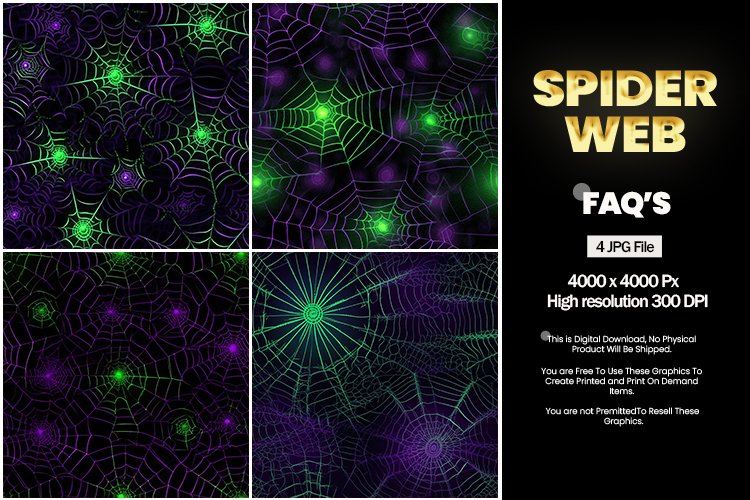 Spider Web Square Coaster - 04 Variations