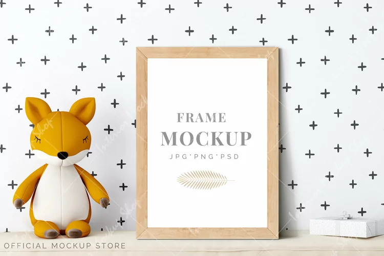 Kids frame mockup A4 | nursery frame mockup