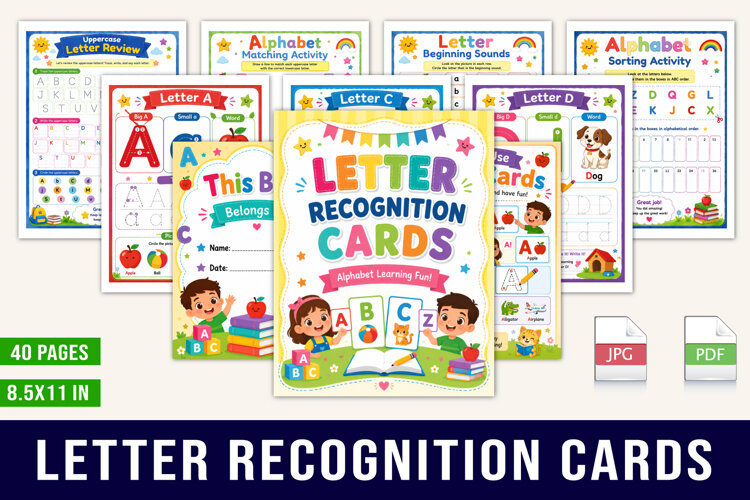 Letter Recognition Cards example image 1