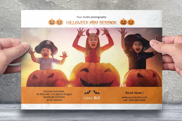 Halloween Mini Session Template