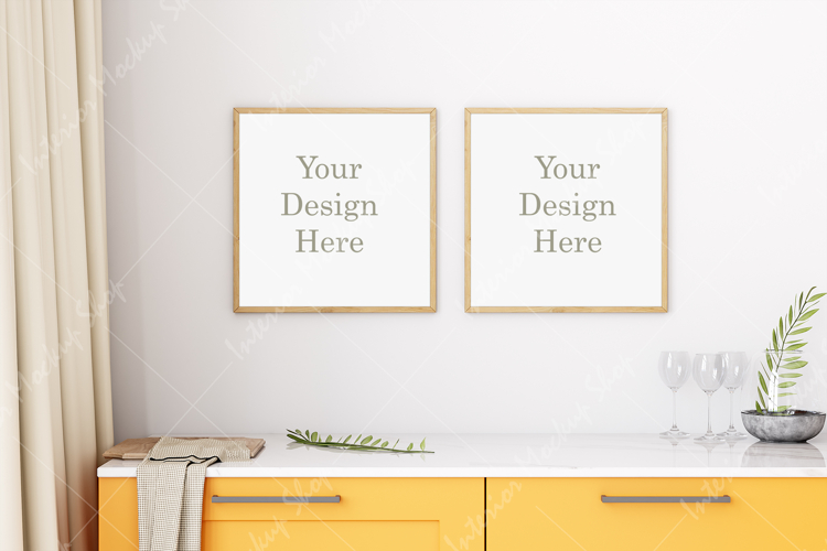 Mock up, Frame mockup in interior