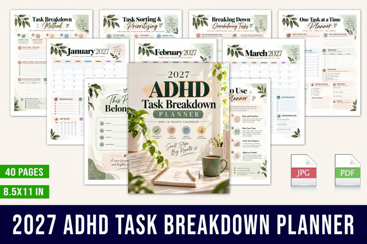 2027 ADHD Task Breakdown Planner