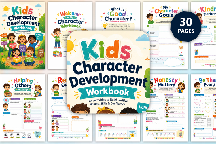 Kids Character Development Workbook