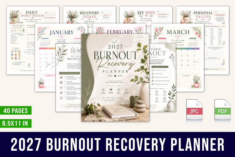 2027 Burnout Recovery Planner