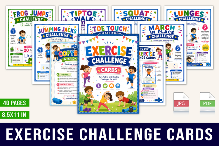Exercise Challenge Cards