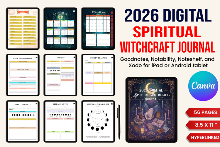 2026 Digital Spiritual Witchcraft Journal