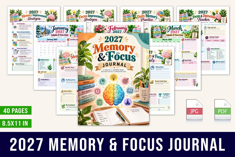 2027 Memory & Focus Journal example image 1