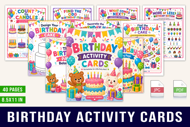 Birthday Activity Cards