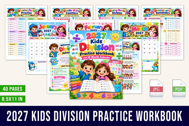 2027 Kids Division Practice Workbook example image 1