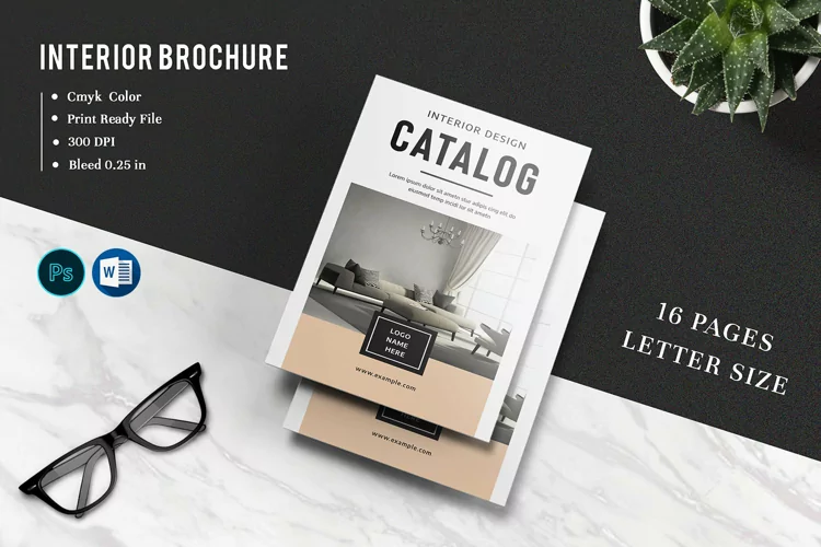 Interior Brochure | Catalog , Photohsop & Word Template