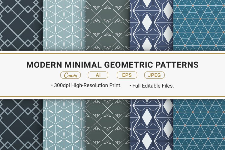 Modern Minimal Geometric Patterns