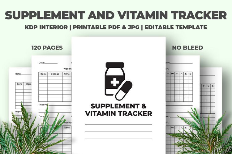 Supplement And Vitamin Tracker KDP Interior