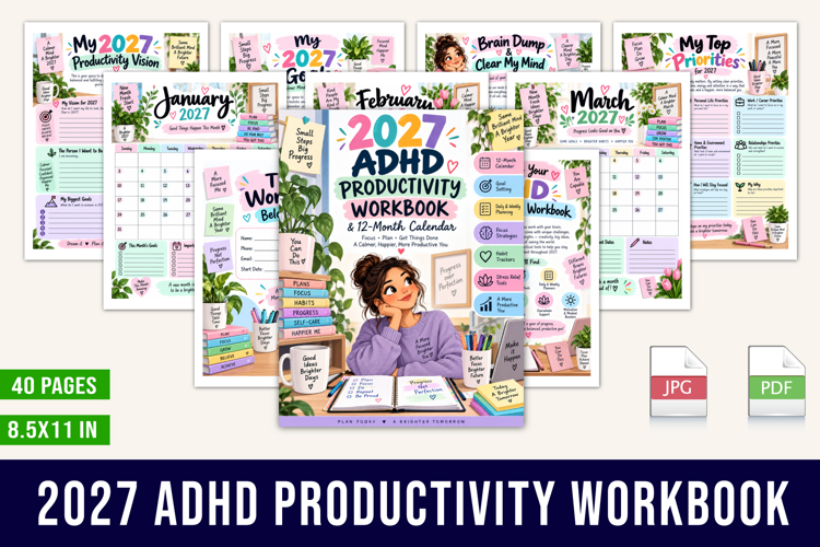 2027 ADHD Productivity Workbook