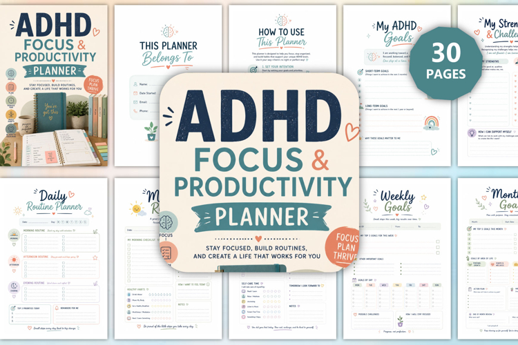 ADHD Focus & Productivity Planner