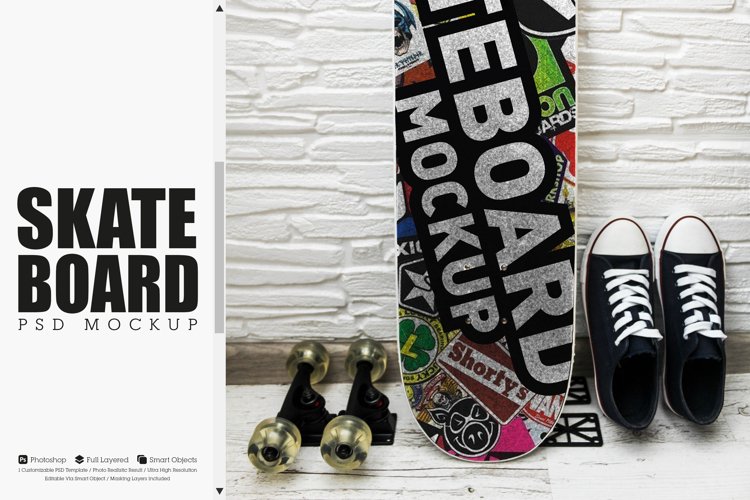 Skateboard Mockup #01 example image 1