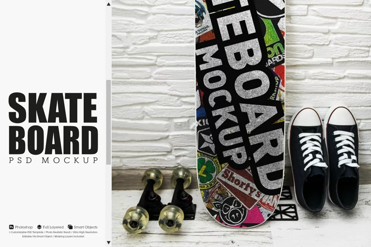 Skateboard Mockup #01