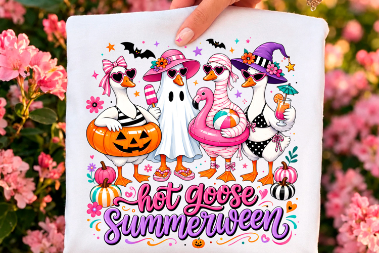 Hot Goose Summerween Ghost PNG