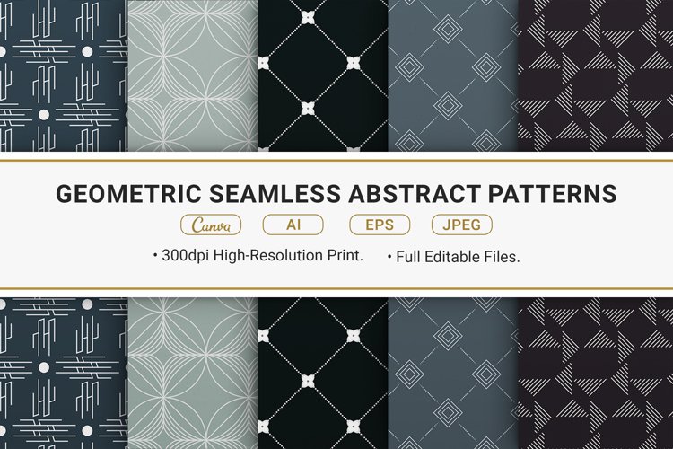 Geometric Seamless Abstract Patterns