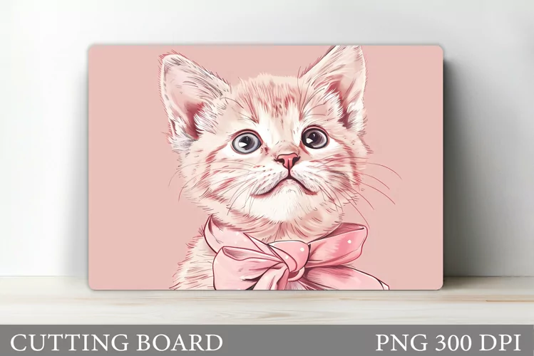 Cute Cat Cutting Board. Cat Kitchen Cutting Board Design