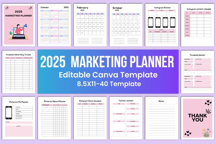 2025 MARKETING PLANNER Canva