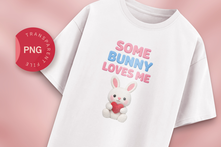 Some Bunny Loves Me Easter PNG Design