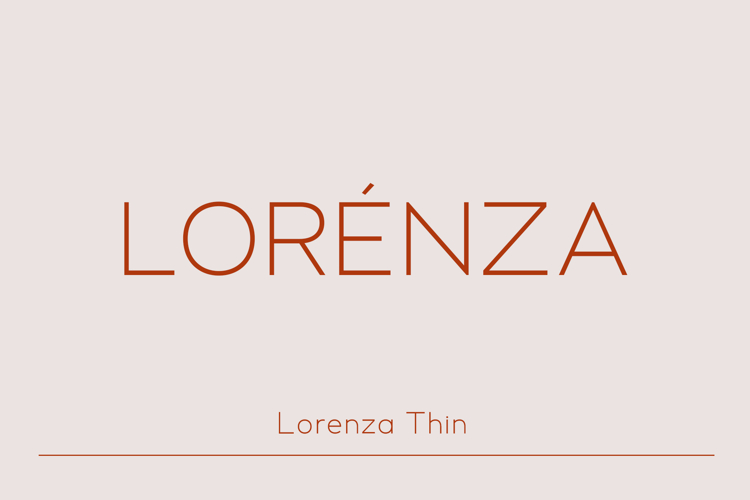 Lorenza - Elegant Sans Serif