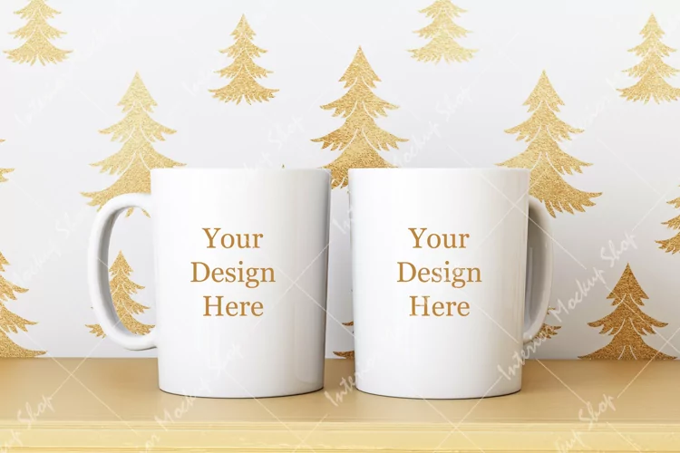 Christmas Mug Mockup, JPG
