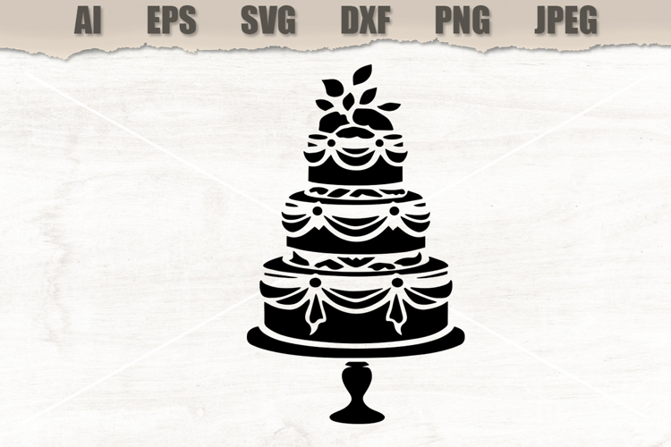 Stencil Wedding Cake