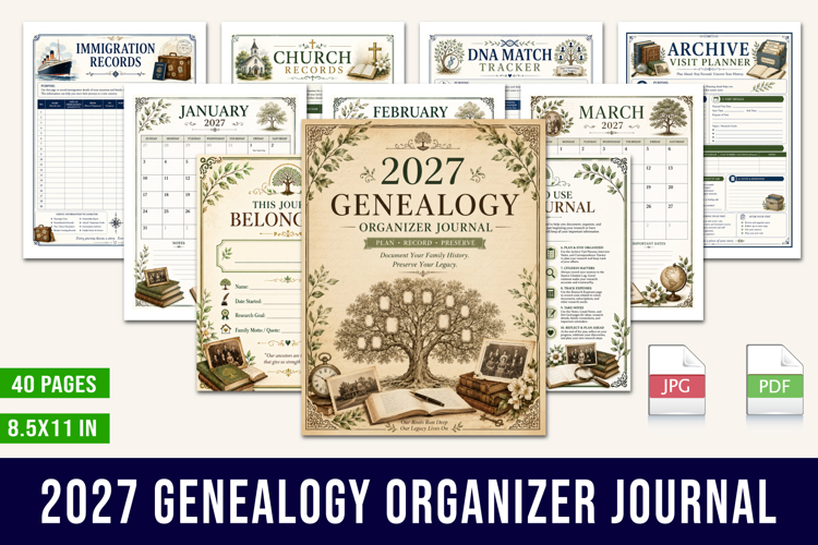 2027 Genealogy Planner