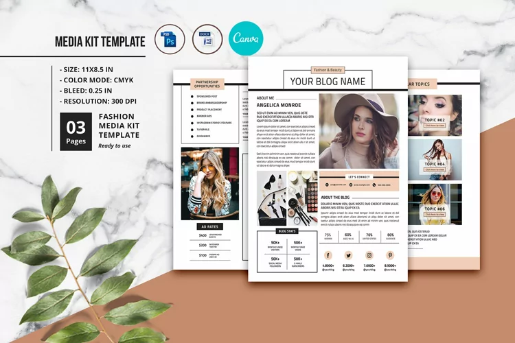Fashion Blogger Media Kit