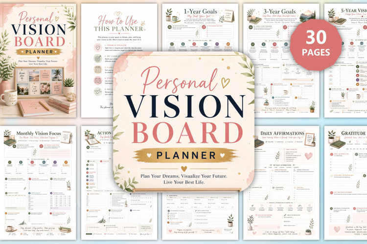 Vision Board Planner example image 1