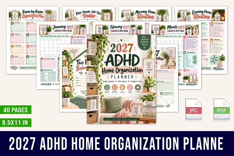 2027 ADHD Home Organization Planner
