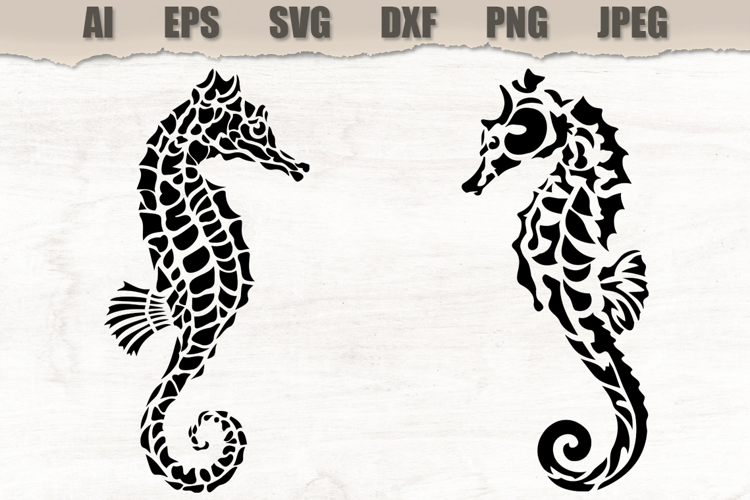 Stencils Seahorse