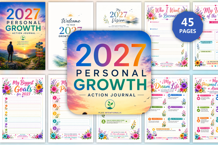 2027 Self Growth Action Journal