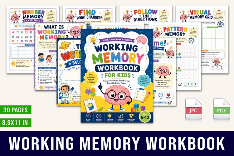 Working Memory Workbook example image 1